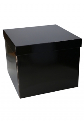 Luxe Geschenkdoos Torino Zwart Glossy 25x25x20cm Los Model