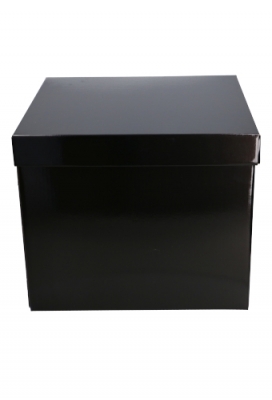 Luxe Geschenkdoos Torino Zwart Glossy 25x25x20cm Los Model
