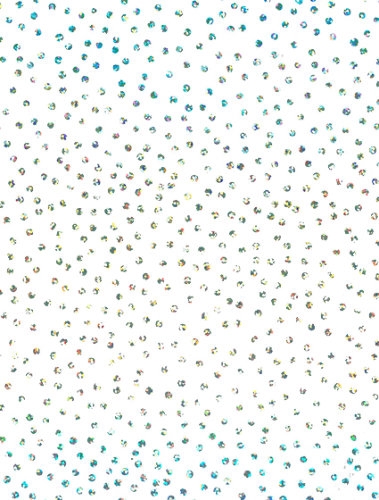 Cadeaupapier Holographic confetti dot white 50cm x 200meter