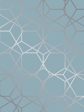Cadeaupapier Metallic diamond greyblue  50cm x 200meter