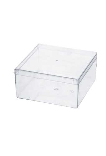 Rechthoekig transparant doosje 116x116x58mm 80 stuks