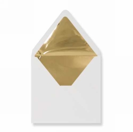 Luxe Enveloppen Dinant Creme & Goud 16x16cm 100stuks