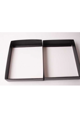 Geschenkdoos & Deksel Gaby Zwart Mat 8x8x4cm 100stuks