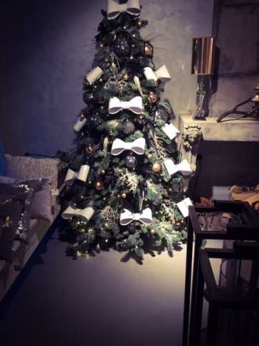 Strik Turijn Metallic Rood Met 2 Lussen 40x38cm