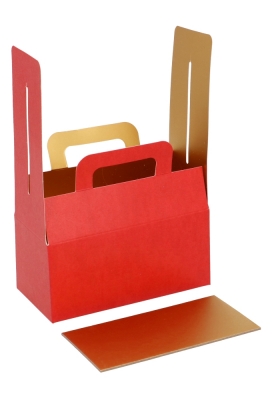Bonbondoosjes Koffertje Rood Mat 12x6.5x5.5cm 250gram 25stuks