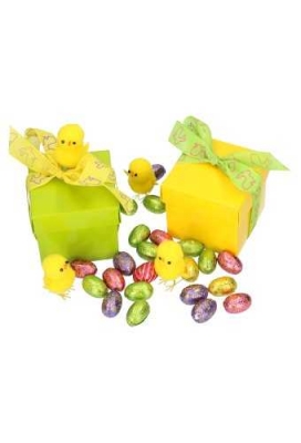 Kubus Kadodoosjes Mat Zilver KrabBon 8x8x7.5cm 250gr 25stuks