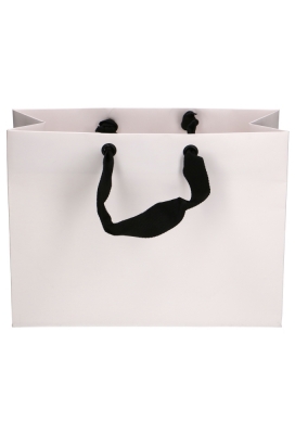 Luxe Kadotasjes Dublin Wit Mat Met Draaglint 32x12x24cm 10stuks