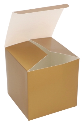 Kubus Cadeaudoosjes Goud 8x8x8cm 25stuks