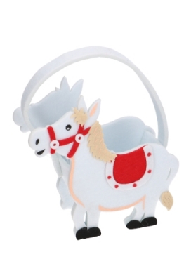 Geschenkmandje Vilt Ozosnel Sint 22x8x18.5cm 1stuks