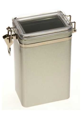 Blikken Blanco Rechthoekig 11.5x8x18.3cm 12stuks