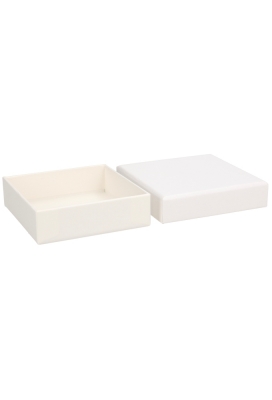 Geschenkdoosjes Monte Carlo Wit 7.8x7.8x2.2cm 25stuks