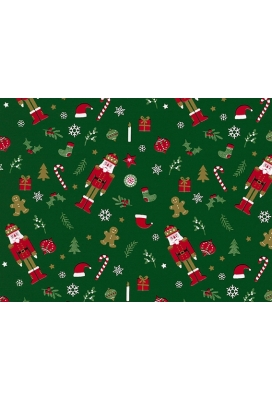 Kerstpapier Coated the nutcracker 50cm x 200meter