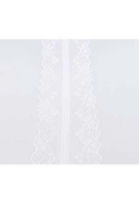 Luxe Kadolint Polyester Kant Wit Flower 40mm x 20 meter