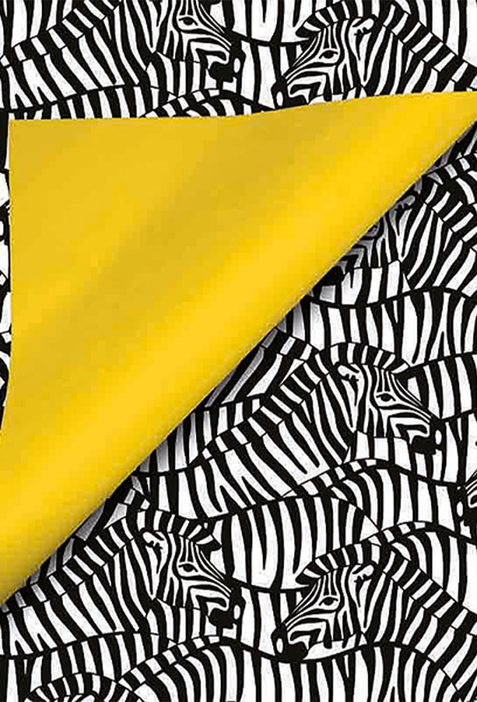 Geschenkpapier Coated Dubbelzijdig Zebra 30cm x 200meter