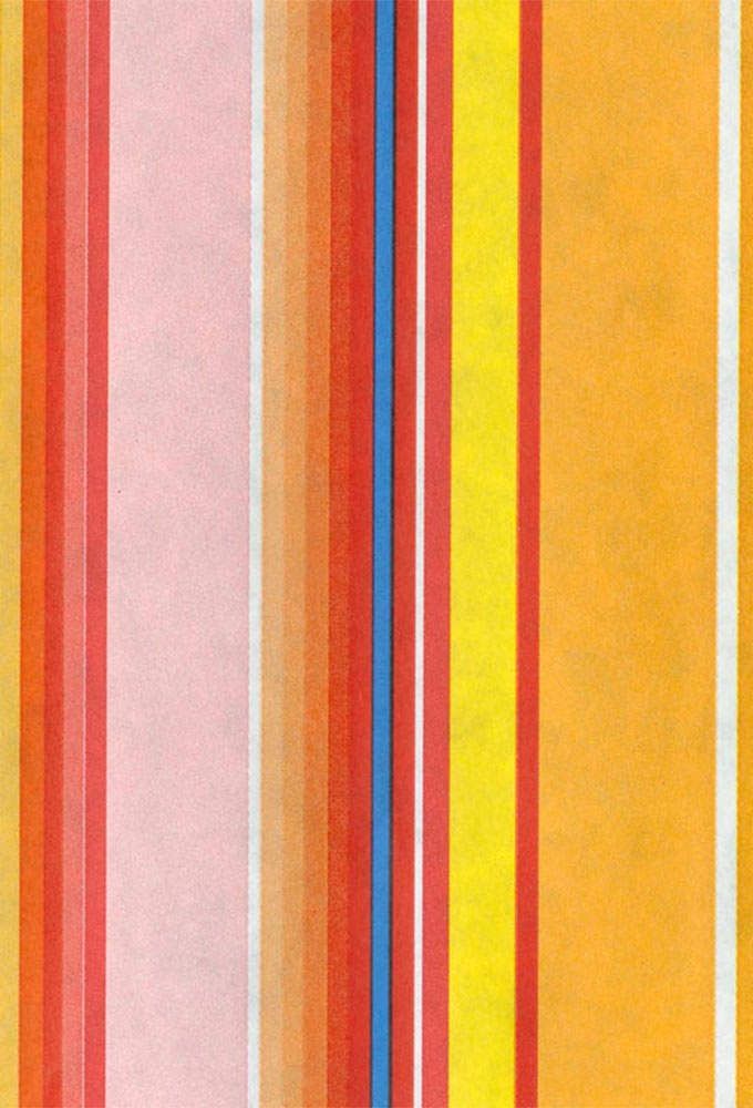 Geschenkpapier Kraft Wit Colorfull stripes Eco 50cm x 200meter