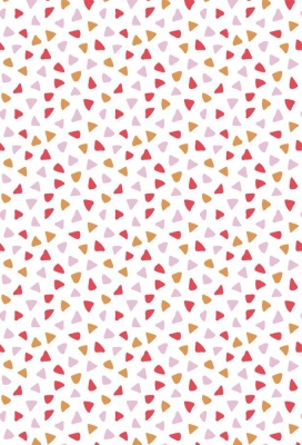 Geschenkpapier Coated Triangles pink 30cm x 200meter