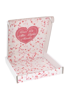 Brievenbusdoos Moederdag Vierkant 17.5x17.5x2.8cm  10stuks