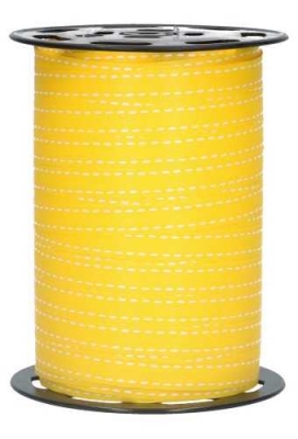 Krullint Stiksel Geel 10mm x 225 meter