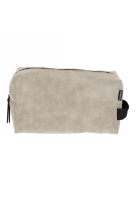 Norlander Nubuck Toilettas Taupe 28x14.5x15cm 1stuks