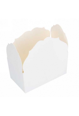 Bonbondoosjes Wit Golf 500 gram 13.5x8.5x7.5cm 25stuks