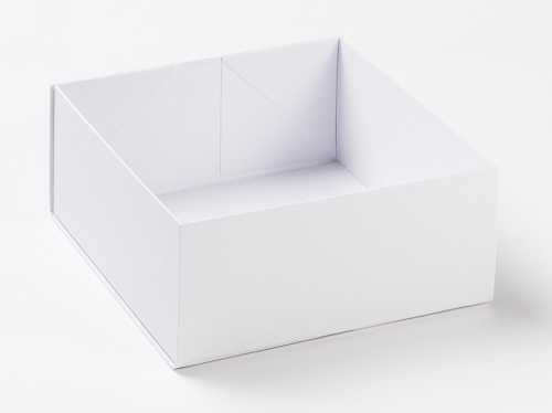 Luxueuze Geschenkdekseldoos Diamond Wit Mat 26x25.5x11.5cm 12stuks