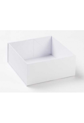 Luxueuze Geschenkdekseldoos Diamond Wit Mat 26x25.5x11.5cm 12stuks