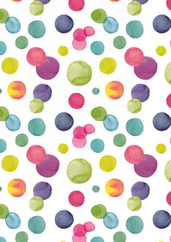 Kadopapier Coated Summer Dots 70cm x 200meter