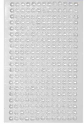 Kado Sticker Witte Parel 6mm 247stuks