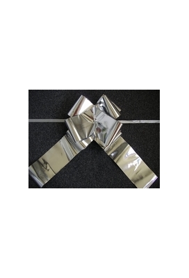Autostrikken Groot Milaan Metallic Zilver d36x36+24cm