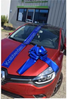 Autostrikken Groot Milaan Metallic Donker Blauw d36x36+24cm