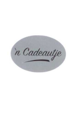 Etiketten Everyday 'n Cadeautje Zilver 3.7x2.5 cm 500stuks