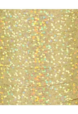 Krullint Holografisch Goud 10mm x 200 meter