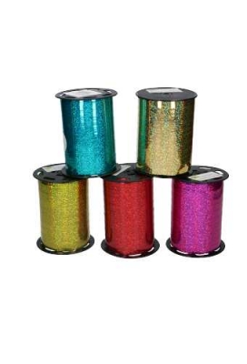 Krullint Holografisch Goud 10mm x 200 meter