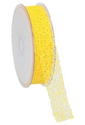 Cadeaulint Honey Weblint Geel 25mm x 20 meter