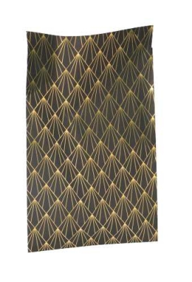 Kadozakjes Metallized Geometric Black Gold Rectangular 17x25cm 200st