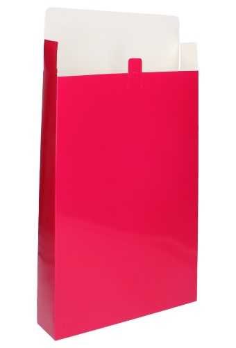 2 HALEN & 1 BETALEN Kadodozen Sluitklepje Fuchsia Glans 26x6x37cm 10st