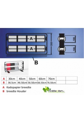 Krullintrolhouder Basis Frame 28.5x6.5+50cm + voet