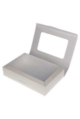 Geschenkdoosjes & Vensterdeksel Wit Creme Grivola 24x16x5cm 10stuks