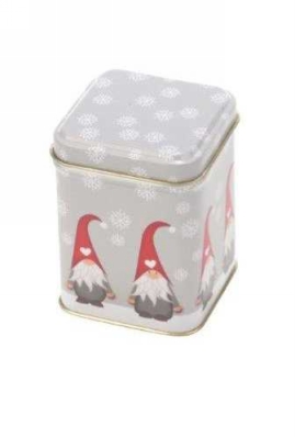 Blikken Kerstkabouter Vierkant 50gram 6x6x8cm 24stuks