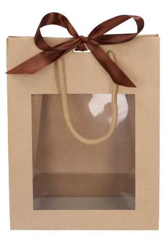 Kadotasjes Lenno LUXE Koord Venster Lintgleuf 22x11x28cm 10stuks