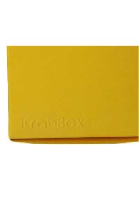Kadodoosjes KrabBOX Gerecycled Geel 12x12x12cm 25stuks