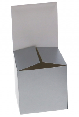 Kubus Geschenkdoosjes Zilver 10x10x10cm 25stuks