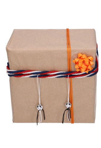 Mini Bows Strik Rond 35mm Lak Oranje Met Plakker 100stuks