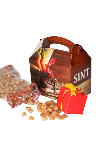 Draagdoos Sinterklaas Gevulde Schoentje 17.3x11.4x12.3cm 25stuks