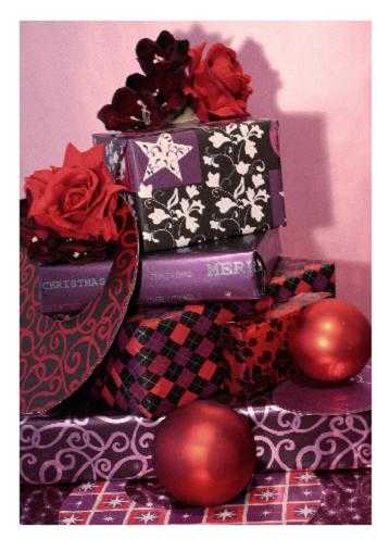 Kerstpapier Bruin Kraft Uni Goud 70cm x 250meter