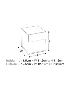 Luxueuze Magneetdozen Diamond & Satijn Zwart Mat 11.5x11.5x11.5cm 12st