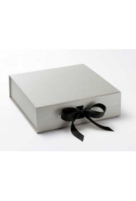 Luxueuze Magneetdozen Diamond & Satijn Zilver Mat 28.5x29x8.7cm 12st