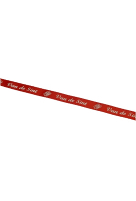 Luxe Satijnlint Van De Sint Rood 15mm x 25meter