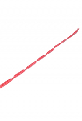 Kerst Trek Strikken Snow Wit & Rood Doorsnee 95mm lint van 20mm 30st