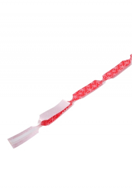 Kerst Trek Strikken Snow Wit & Rood Doorsnee 95mm lint van 20mm 30st